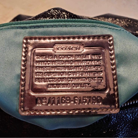 COACH POPPY LIQUID GLOSS HOBO/CROSSBODY F15790 - Picture 9 of 10